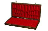 Drewniana kasetka szachowa z wkładką (40 x 40 cm)